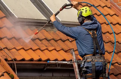 Démoussage et hydrofuge de toiture à Moutiers-les-Mauxfaits